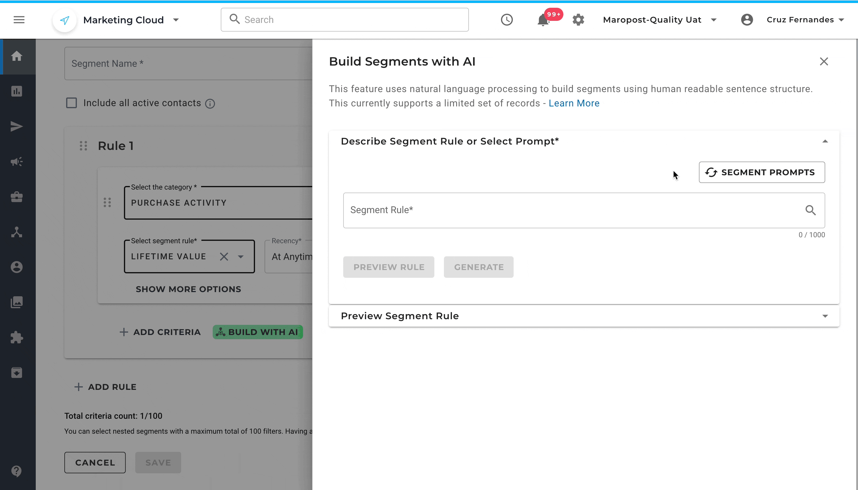 Video shows how AI and natural language processing (NLP) quickly segments email audiences