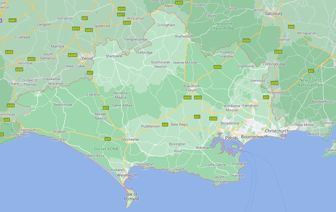 Google Map Of Dorset