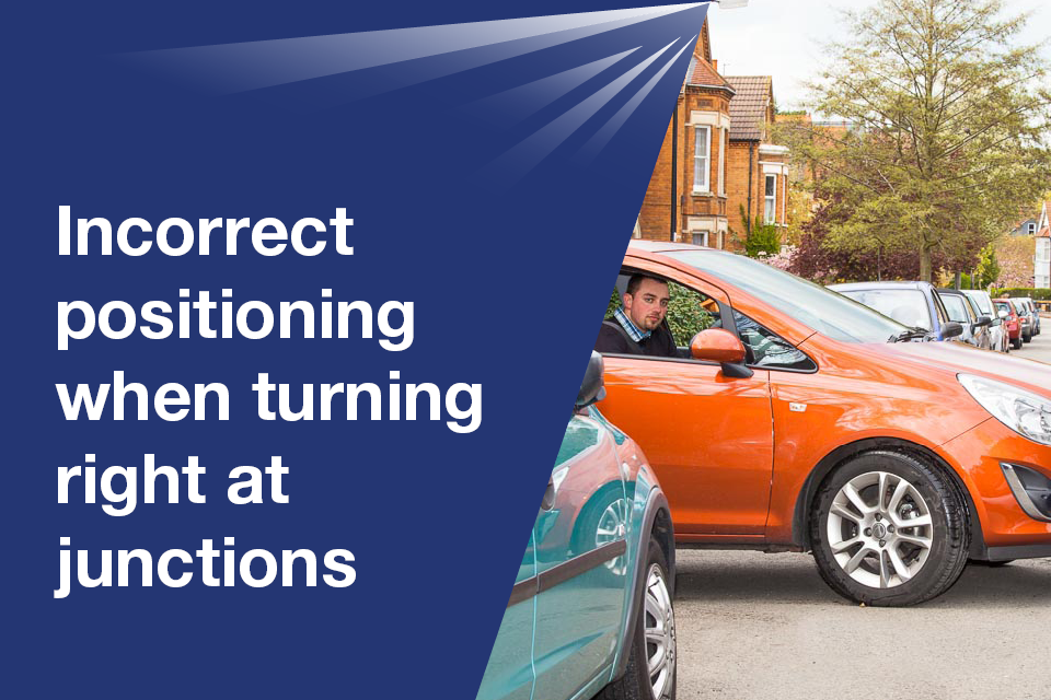 Incorrectpositioning when turning right at junctions